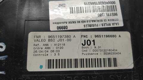 Foto 4ª: Caja Reles Fusibles Citroen C5 2.0 HDI 90 SX/SX AUTOMATICO BERLINA 109CV 80KW [RHZ] (2004)