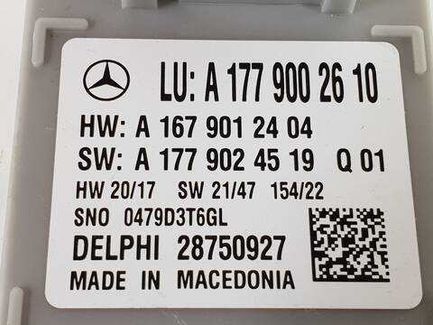 Foto 2ª: Centralita Motor ECU Mercedes Clase G 230 GLC 63 S AMG 4MATIC 253.389) (2016)