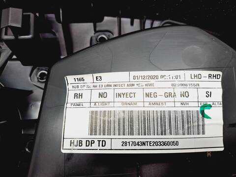 Foto 3ª: Tapizados Cartoneras Renault Captur INTENS 116CV 85KW [K9KU872] (2020)