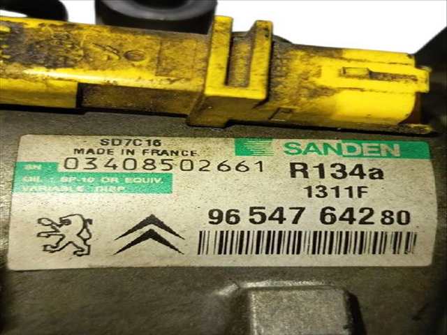 Foto 3ª: Compresor Aire Acondicionado Peugeot 407 2.0 HDI 135 6DRHRH 6DRHRE 6DRHRG 6DRHRJ) (2004)