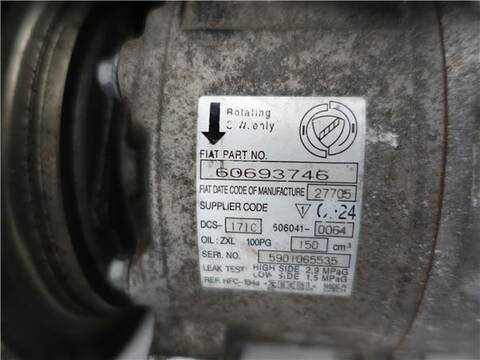 Foto 3ª: Compresor Aire Acondicionado Alfa Romeo 159 1.9 JTS 16V - SELECTIVE 160CV 118KW [939 A6.000] (2005)
