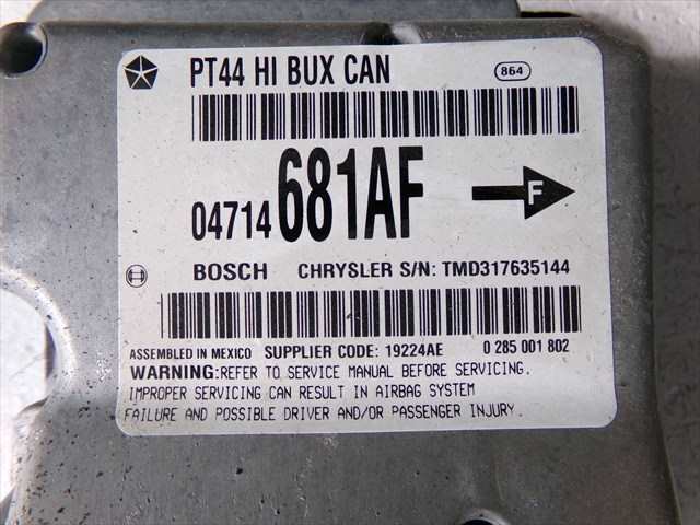 Foto 3ª: Centralita Airbag Chrysler PT Cruiser 1.6 G 2000-2010 [EJD] (2007)
