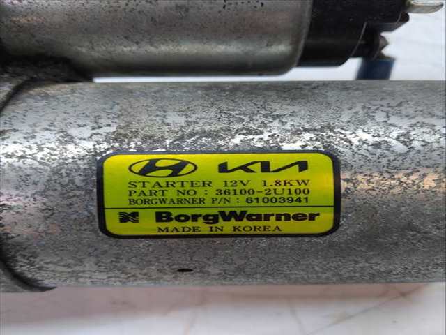Foto 2ª: Motor de Arranque Kia Sportage 136 CV 100KW [D4FE]