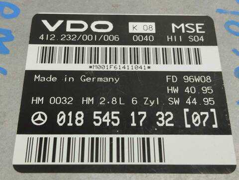 Foto 3ª: Centralita Motor ECU Mercedes Clase E 180 BERLINA 95CV 70KW (1996)