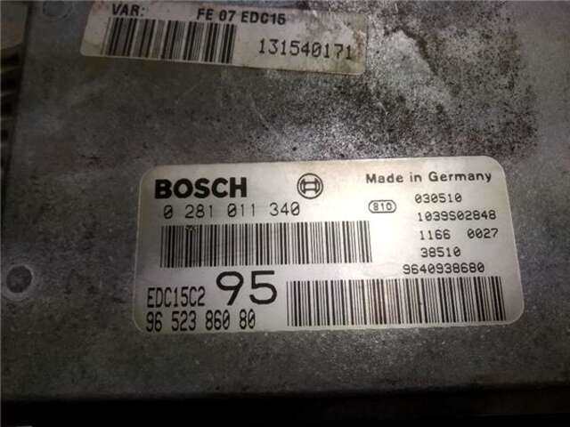 Foto 3ª: Centralita Motor ECU Citroen C5 2.0 HDI SX [2.0 LTR. - 79 KW HDI CAT (RHZ - DW10ATED)]