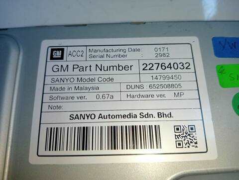 Foto 2ª: Pantalla Multifuncion Opel Insignia EDITION 2 CDTI 110CV (2008)