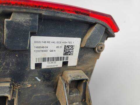 Foto 3ª: Piloto Trasero Derecho Bmw X1 F48 SDRIVE16D [B37C15A] (2019)