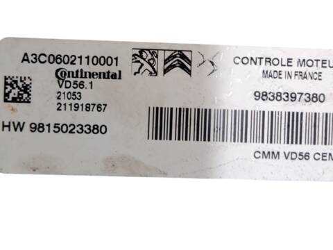 Foto 3ª: Centralita Motor ECU Opel Crossland 1.2 75) (2017)