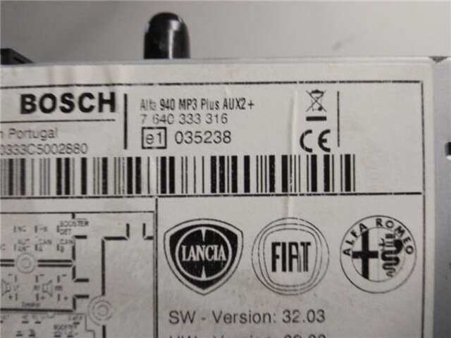 Foto 3ª: Sistema Audio Radio CD Alfa Romeo Giulietta 1.6 JTDM [940 A3.000]