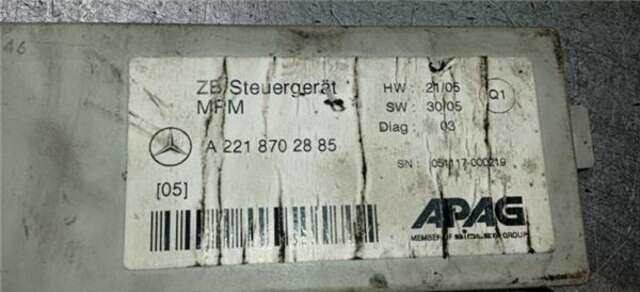 Centralita Motor ECU Mercedes Clase S 220 3.0 S 320 CDI L (221.122) [3.0 LTR. - 173 KW CDI CAT]