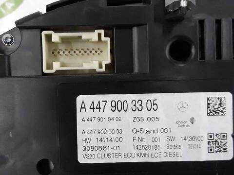 Foto 3ª: Cuadro de Instrumentos Mercedes Vito 1.6 CDI 114CV [R9M502] (2014)