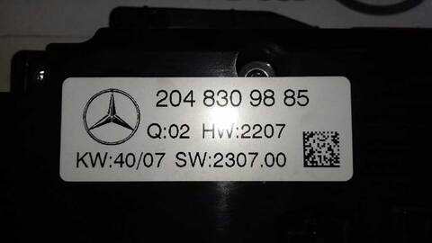 Foto 3ª: Mando Climatizador Mercedes Clase C 160 C 320 CDI 4-MATIC 204.089) BERLINA 224CV 165KW [OM642961] (2007)