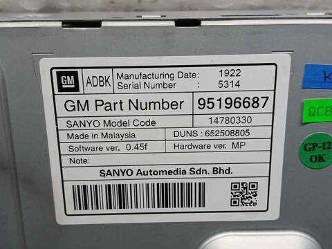 Foto 3ª: Sistema GPS Opel Insignia EXCELLENCE BERLINA 160CV 118KW [A20DTH] (2013)