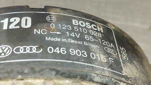 Foto 3ª: Alternador Audi A6 2.5 TDI BERLINA 116CV 85KW [AEL] (1995)