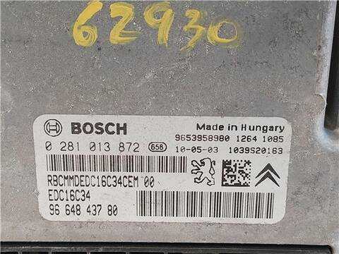 Foto 3ª: Centralita Motor ECU Citroen Berlingo 1.6 HDI 90 90CV 66KW FURGON [9HX (DV6ATED4)] (2010)
