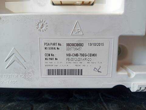Foto 2ª: Cuadro de Instrumentos Peugeot 308 ALLURE 1 12V E 131CV (2013)