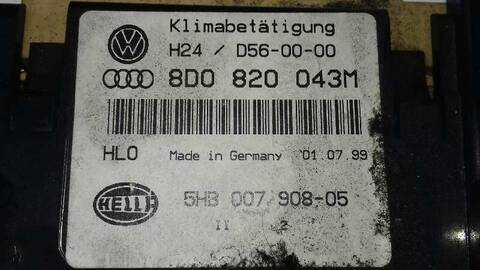 Foto 2ª: Mando Climatizador Audi A4 2.5 V6 24V TDI AVANT 150CV 110KW [AFB] (1999)