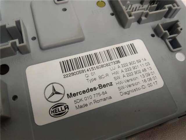 Foto 3ª: Centralita Motor ECU Mercedes Clase C 160 2.1 C 220 BLUETEC - D (205.004) [2.1 LTR. - 125 KW CDI CAT]