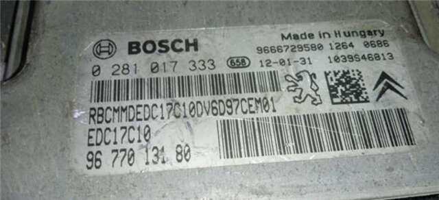 Centralita Motor ECU Citroen C3 1.6 HDI