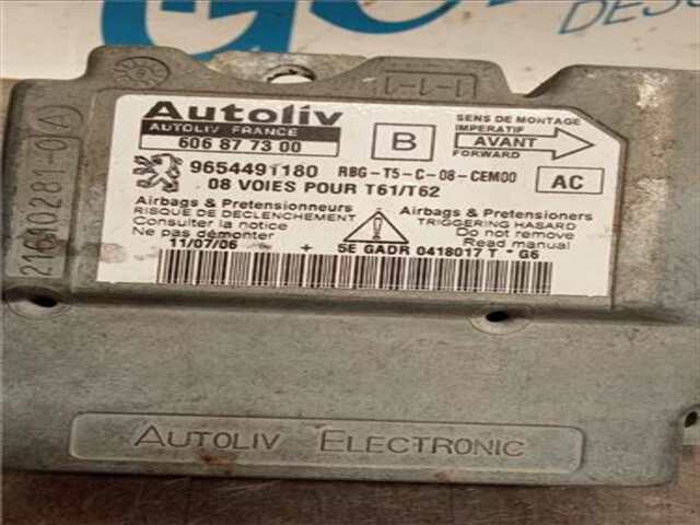 Foto 2ª: Centralita Airbag Peugeot 307 1.6 HDI 110 [9HY (DV6TED4)]