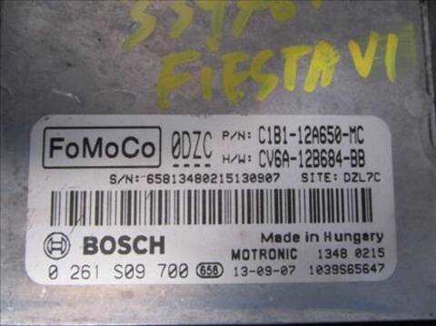 Foto 2ª: Centralita Motor ECU Ford Fiesta 1.0 101CV [SFJB] (2013)