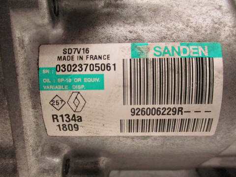 Foto 3ª: Compresor Aire Acondicionado Dacia Duster K9K796 (2010)