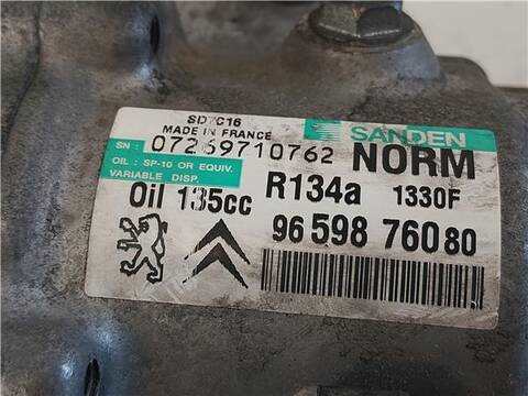 Foto 3ª: Compresor Aire Acondicionado Citroen C4 2.0 HDI PICASSO 136CV 100KW [RHJ-DW10BTED4] (2007)