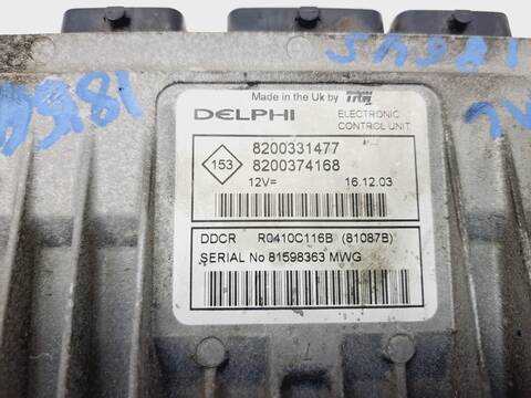 Foto 3ª: Centralita Motor ECU Renault Clio 1.5 DCI DIESEL 82CV 60KW [K9K B7] (2004)