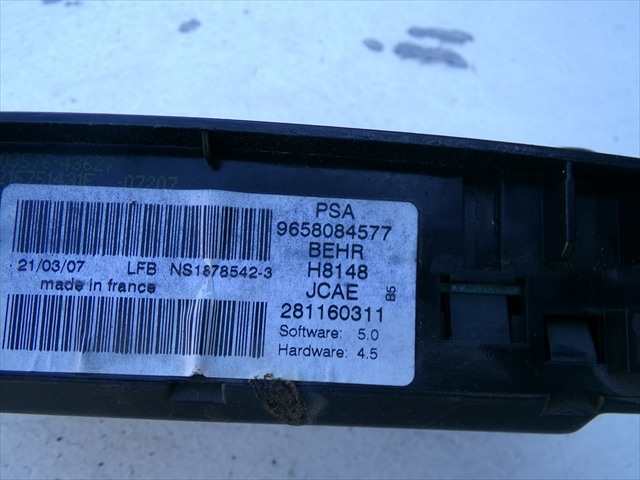 Foto 3ª: Mando Calefacción A. A. Citroen C4 1.6 G 2004-2010 [NFU] (2007)