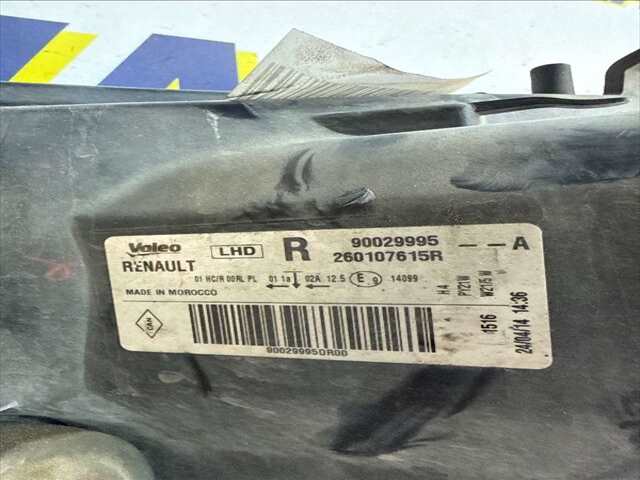 Foto 2ª: Faro Derecho Dacia Sandero 1.5 DCI 90CV [K9K 612] (2014)