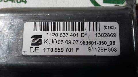 Foto 3ª: Elevalunas Eléctrico Delantero Izquierdo Seat Leon 1.9 TDI 105CV 77KW [BXE] (2007)