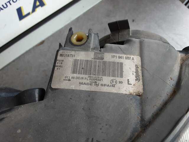 Foto 3ª: Faro Izquierdo Seat Altea 1.4 TFSI 125CV 0CV [CAXC] (2007)