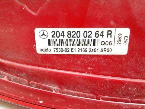 Foto 3ª: Piloto Trasero Derecho Mercedes Clase C 160 C 200 KOMPRESSOR 204.041) 184CV 135KW [M 271.950] (2009)