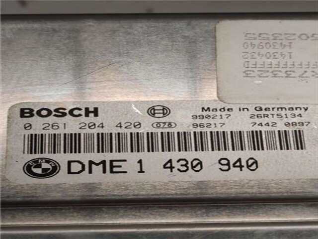 Foto 2ª: Centralita Motor ECU Bmw Serie 3 315 1.6 316I [1.6 LTR. - 75 KW CAT] [M43 B16]