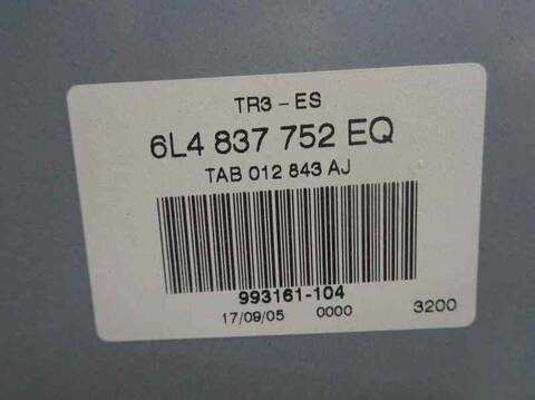 Foto 4ª: Elevalunas Eléctrico Delantero Derecho Seat Ibiza COOL 64CV 47KW [ASY] (2005)