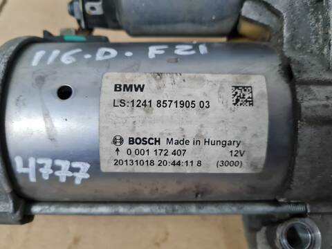 Foto 3ª: Motor de Arranque Bmw Serie 1 114 116D 116CV 85KW [N47D20C] (2013)
