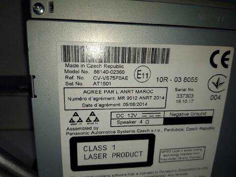 Foto 3ª: Sistema Audio Radio CD Toyota Auris HYBRID ACTIVE 136CV 100KW [2ZR] (2017)