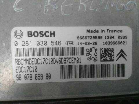 Foto 2ª: Centralita Motor ECU Citroen Berlingo FEEL 75CV 55KW [9HN] (2014)