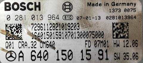 Foto 2ª: Centralita Motor ECU Mercedes Clase A 140 2.0 CDI CAT 82CV (2004)