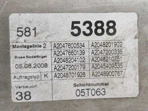 Foto 3ª: Elevalunas Eléctrico Delantero Izquierdo Mercedes Clase C 160 C 220 CDI 204.208) (2007)