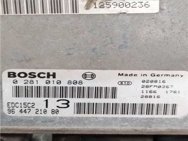 Foto 2ª: Centralita Motor ECU Citroen C5 2.0 HDI PREMIER [2.0 LTR. - 79 KW HDI CAT (RHZ - DW10ATED)] [RHZ (DW10ATED)]