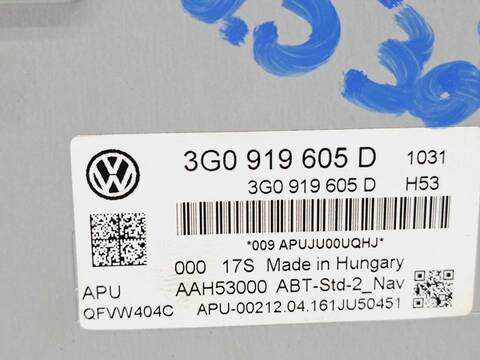 Foto 2ª: Pantalla Multifuncion Volkswagen Passat ADVANCE BMT 120CV 88KW [DCX] (2016)