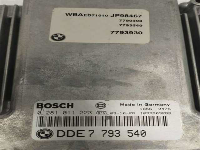 Foto 3ª: Centralita Motor ECU Bmw Serie 3 315 3.0 TD BERLINA 204CV 150KW [M57N306D2] (2004)