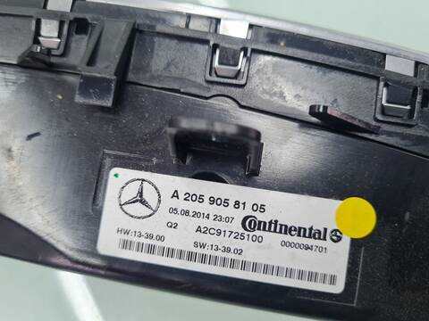 Foto 4ª: Mando Climatizador Mercedes Clase C 160 C 250 T CDI 4MATIC BLUETEC 205.209) 204CV 150KW FAMILIAR [651921] (2014)