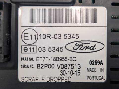 Foto 2ª: Pantalla Multifuncion Ford Fiesta TREND 75CV 55KW (2016)