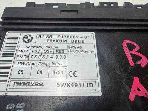 Foto 2ª: Centralita Motor ECU Bmw Serie 5 518 M57T2 BERLINA (2008)