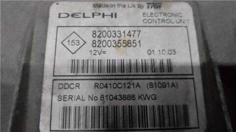 Foto 2ª: Centralita Motor ECU Renault Clio 1.5 AUTHENTIQUE [1 5 LTR. - 48 KW DCI DIESEL] 65CV