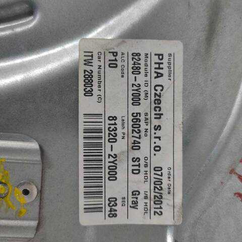 Foto 3ª: Elevalunas Eléctrico Delantero Derecho Hyundai ix35 1.7 CRDI (2009)