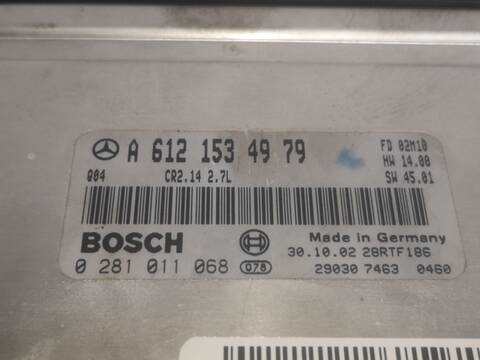 Centralita Motor ECU Mercedes Clase C 160 612962 BERLINA