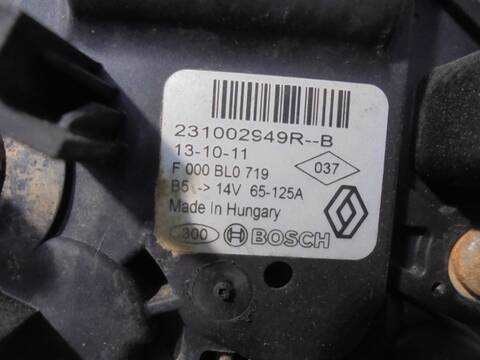 Foto 2ª: Alternador Dacia Dokker ESSENTIAL 75CV 55KW [K9K C6] (2013)